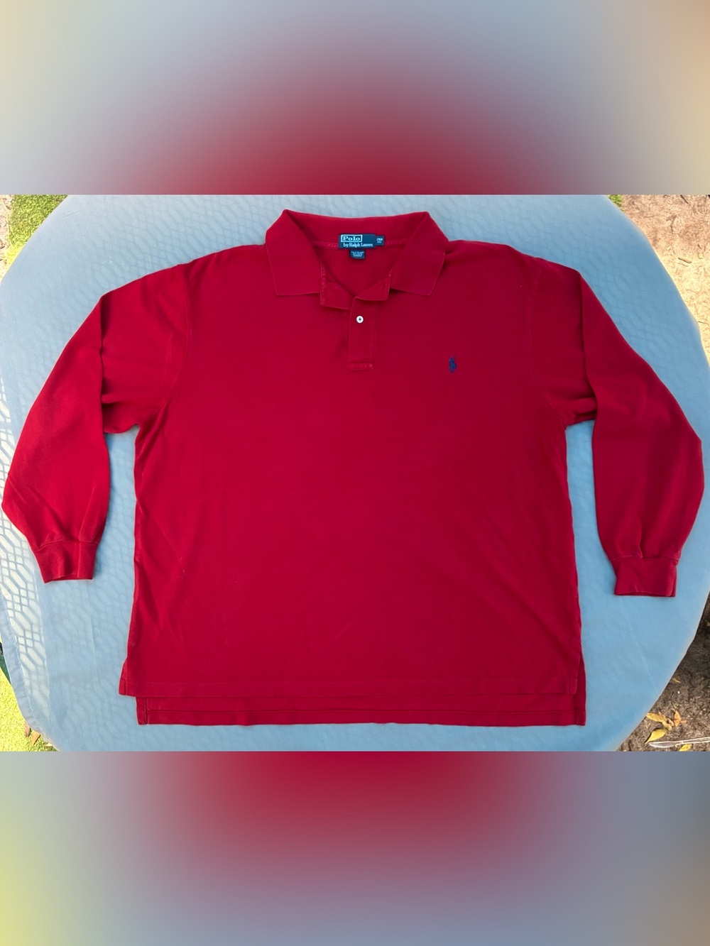 Polo by Ralph Lauren Red Short-Sleeve Classic Polo with Navy Pony